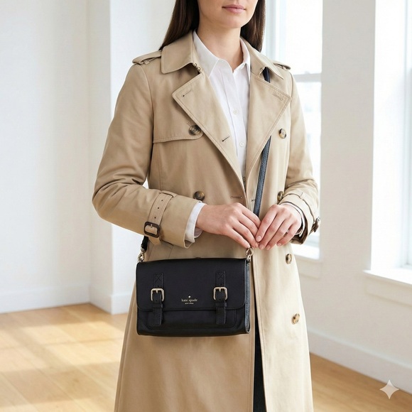 kate spade Handbags - Kate Spade black leather Allen Street Neil crossbody messenger clutch bag